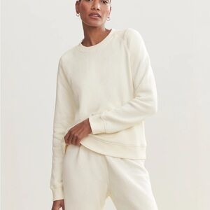 Jenni Kayne Saturday Cream Crewneck Sweatshirt